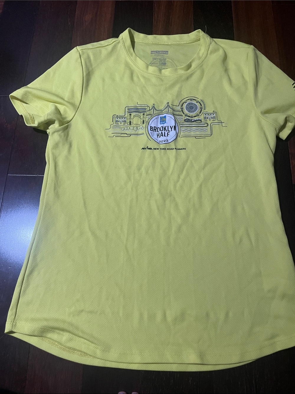 New Balance Yellow Brooklyn Half Graphic Tee